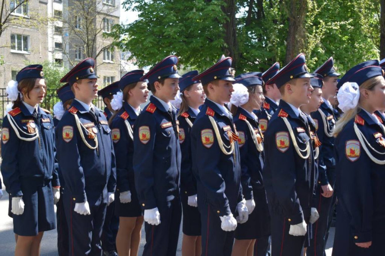Поощрение кадетов, посвященное 78 годовщине Великой Победы.