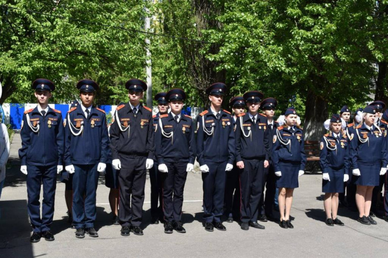 Поощрение кадетов, посвященное 78 годовщине Великой Победы.